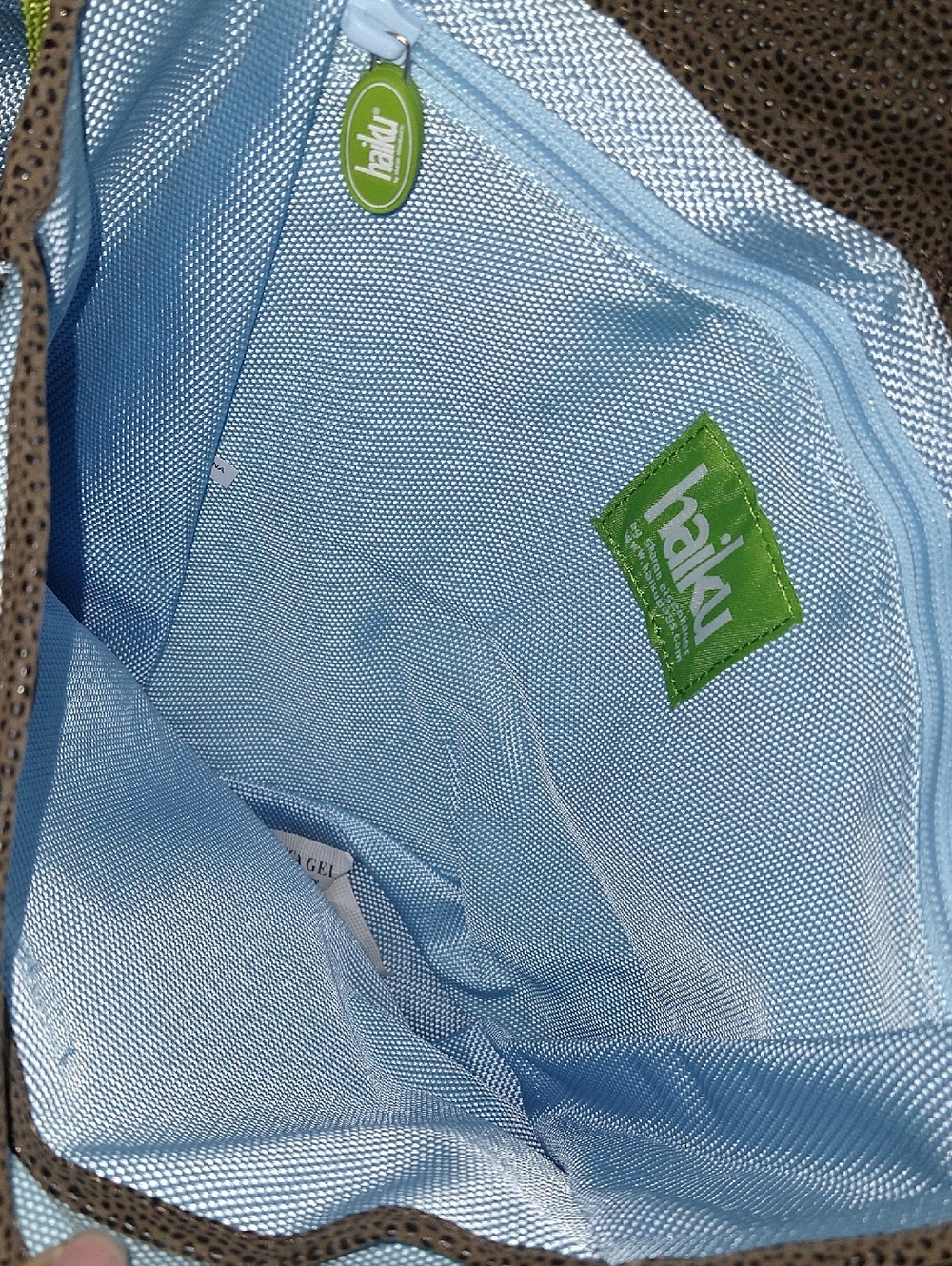 Haiku Brown & Lime Green Paisley To-go Bag - Picture 6 of 9